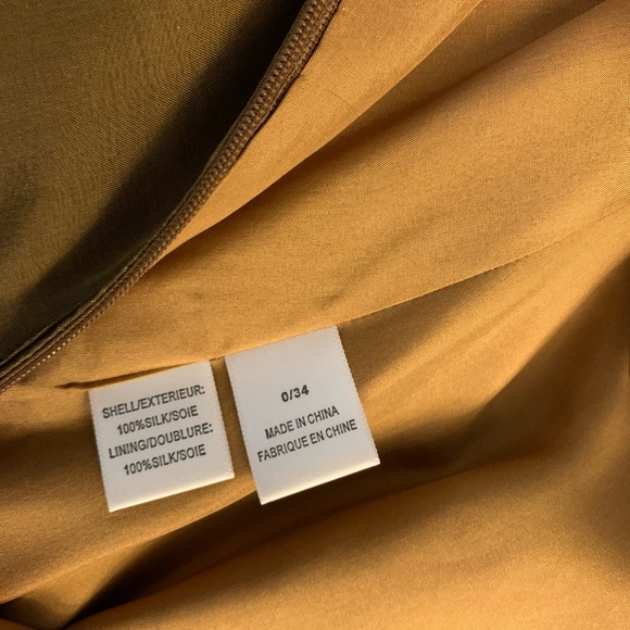 NWT Vera Wang Strapless Silk Dress - Picture 6 of 13